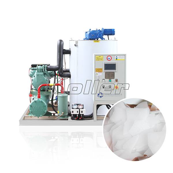 Koller flake ice machine for dam construction concrete cooling