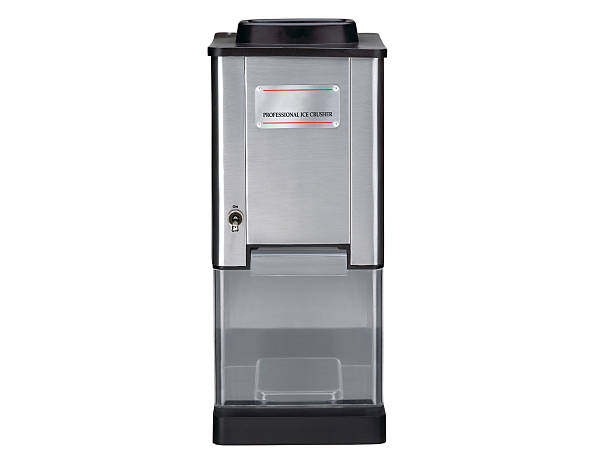 Professional ice crusher isolated on white
