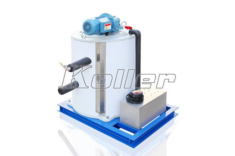 evaporative drum of flake ice machine