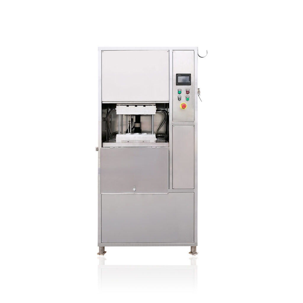 QB10 ice ball machine producing crystal clear ice balls from clear ice blocks