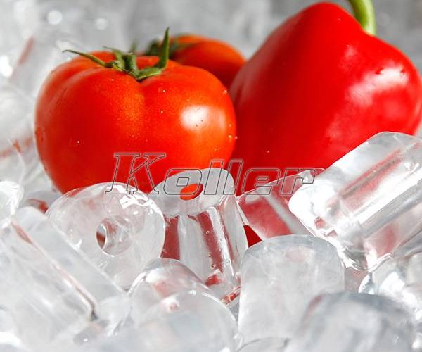 tube ice with vegetables